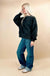 Risen Tummy Control Mid Rise Wide Leg Cuffed Jeans - LECCE