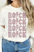 Rock Rock Rock Rock Graphic Tshirts - LECCE