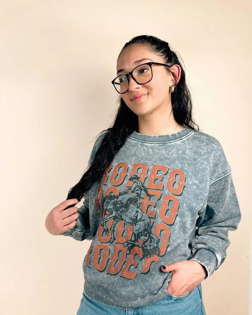 Rodeo Cowboy Mineral Terry Sweatshirt - LECCE