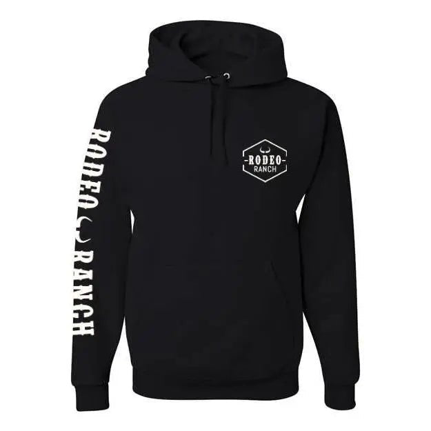 Rodeo Ranch Branding Logo Hoodie Sweatshirt - Black - LECCE