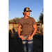 Rodeo Ranch Classic Logo Short Sleeve Shirt - Heather Brown - LECCE