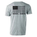 Rodeo Ranch Spur Flag Short Sleeve Shirt - Heather Grey - LECCE