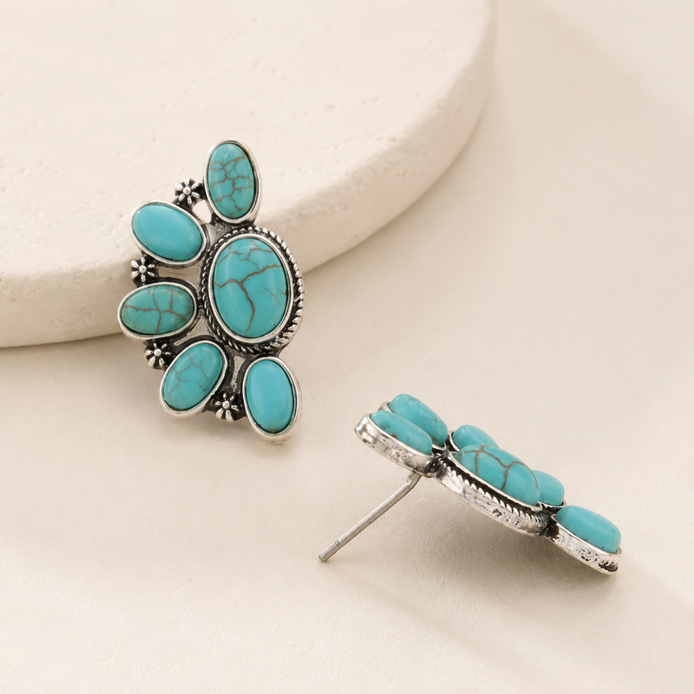 rodeo roots turquoise earrings