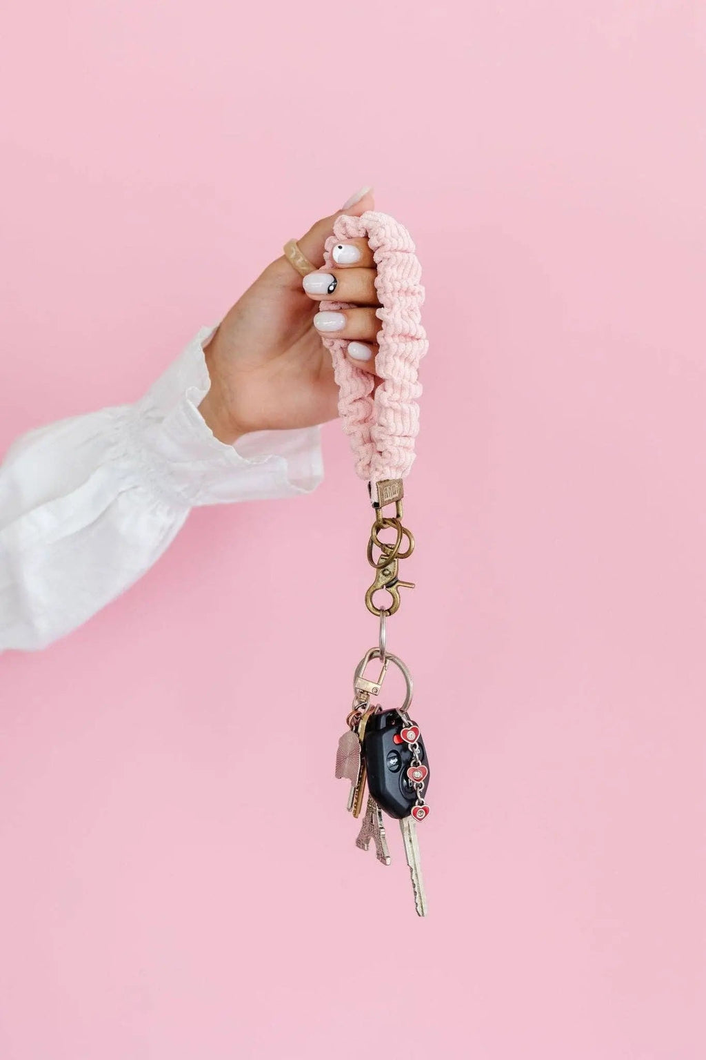 Rose Corduroy Keychain