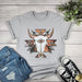 Rustic Aztec Cow Skull T-shirt - LECCE