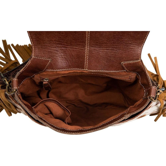 Classic Country Fringed Hand-Tooled Mayra Bag