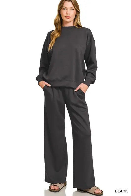 Scuba Crewneck Pullover & Pants Set - LECCE