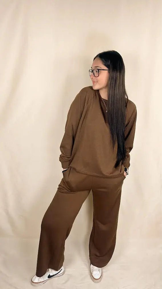 Scuba Crewneck Pullover & Pants Set - LECCE
