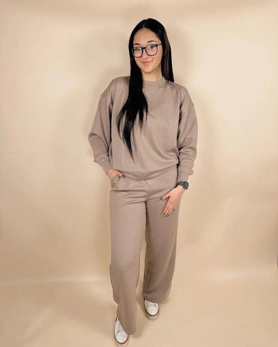 Scuba Crewneck Pullover & Pants Set - LECCE