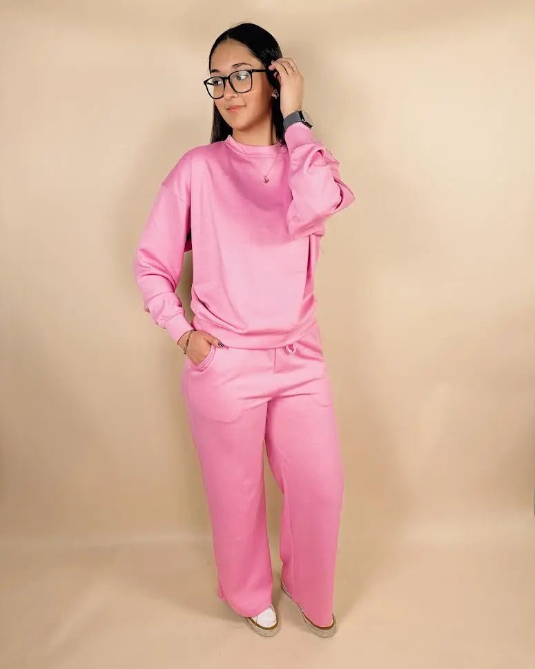 Scuba Crewneck Pullover & Pants Set - LECCE