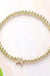 SECRET BOX_ Monogram Initial Stretch Bracelet - LECCE