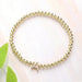 SECRET BOX_ Monogram Initial Stretch Bracelet - LECCE