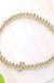 SECRET BOX_ Monogram Initial Stretch Bracelet - LECCE