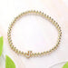 SECRET BOX_ Monogram Initial Stretch Bracelet - LECCE