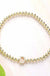 SECRET BOX_ Monogram Initial Stretch Bracelet - LECCE