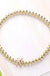 SECRET BOX_ Monogram Initial Stretch Bracelet - LECCE