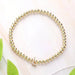 SECRET BOX_ Monogram Initial Stretch Bracelet - LECCE