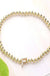 SECRET BOX_ Monogram Initial Stretch Bracelet - LECCE