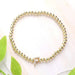 SECRET BOX_ Monogram Initial Stretch Bracelet - LECCE