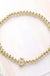 SECRET BOX_ Monogram Initial Stretch Bracelet - LECCE