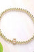 SECRET BOX_ Monogram Initial Stretch Bracelet - LECCE