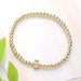 SECRET BOX_ Monogram Initial Stretch Bracelet - LECCE