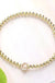 SECRET BOX_ Monogram Initial Stretch Bracelet - LECCE