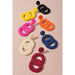 Seed Bead Double Circle Post Dangle Earrings - LECCE
