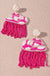 Seed Bead Rodeo Western Hat Tassel Dangle Earrings - LECCE