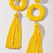 Seed Beaded Drop Earrings - LECCE