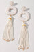 Seed Beaded Drop Earrings - LECCE