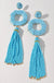 Seed Beaded Drop Earrings - LECCE