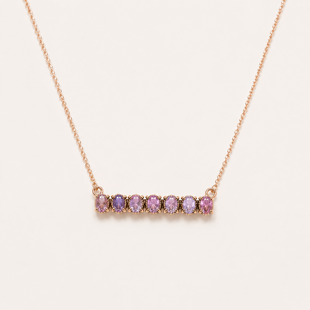 Set the Bar High Sterling Silver Necklace on soft-white background