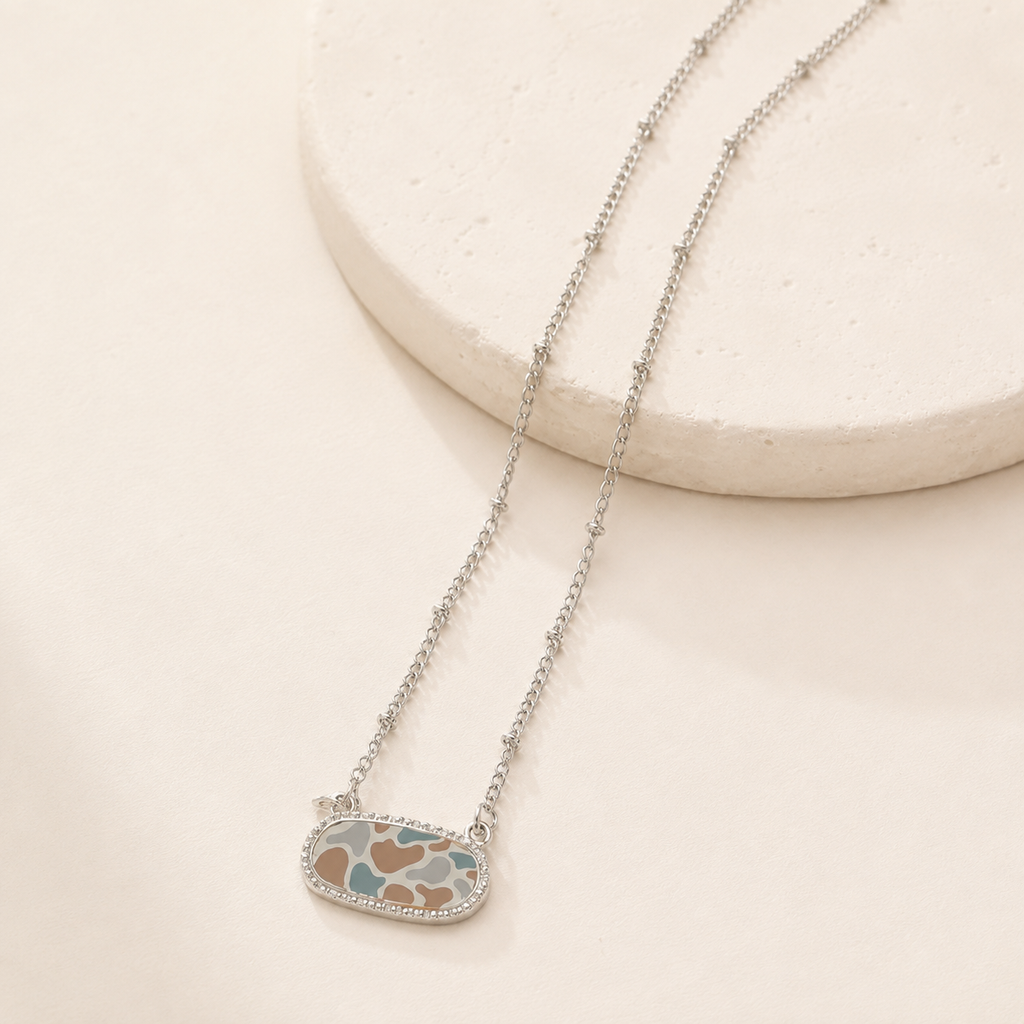 Silver Camo Necklace