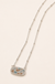 Silver Camo Necklace on soft-white background