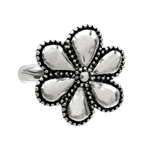 Silver Flower Ring - LECCE