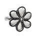 Silver Flower Ring - LECCE