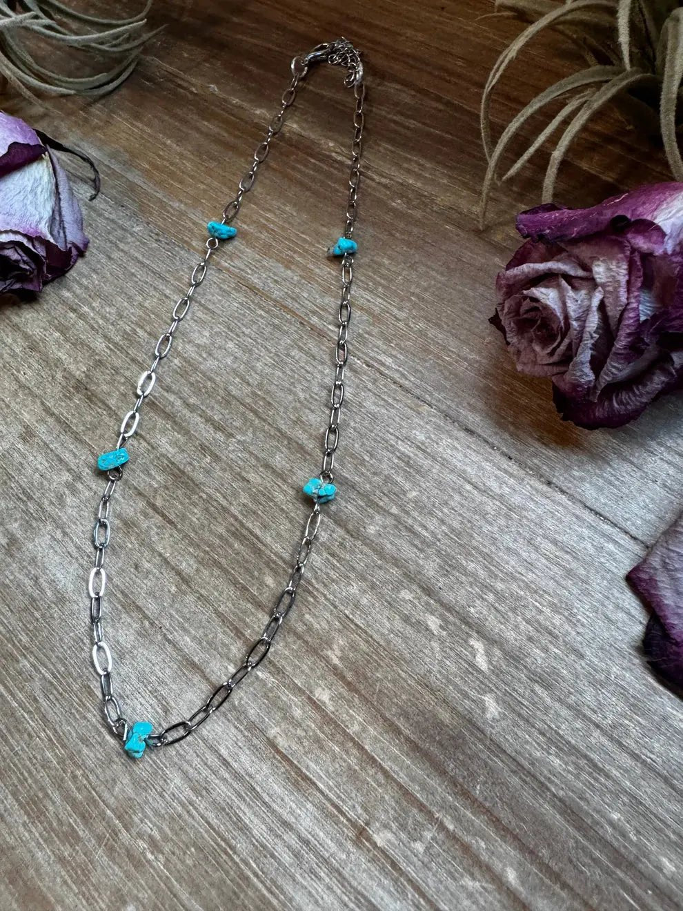 Sleeping Beauty Turquoise Choker Chain