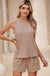 Sleeveless Top And Pocketed Shorts Set - LECCE