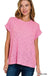 Slub Rolled Up Sleeve Tee - LECCE