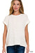 Slub Rolled Up Sleeve Tee - LECCE
