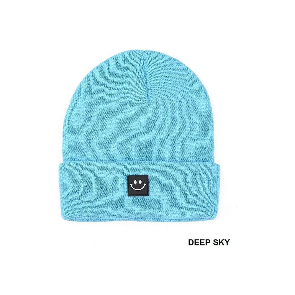 Smiley Face Patch Beanie - LECCE