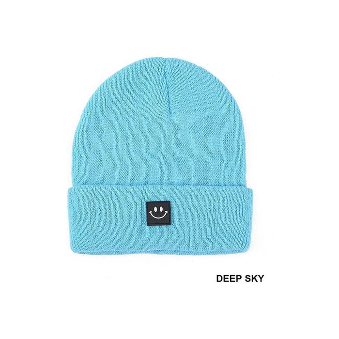 Smiley Face Patch Beanie - LECCE