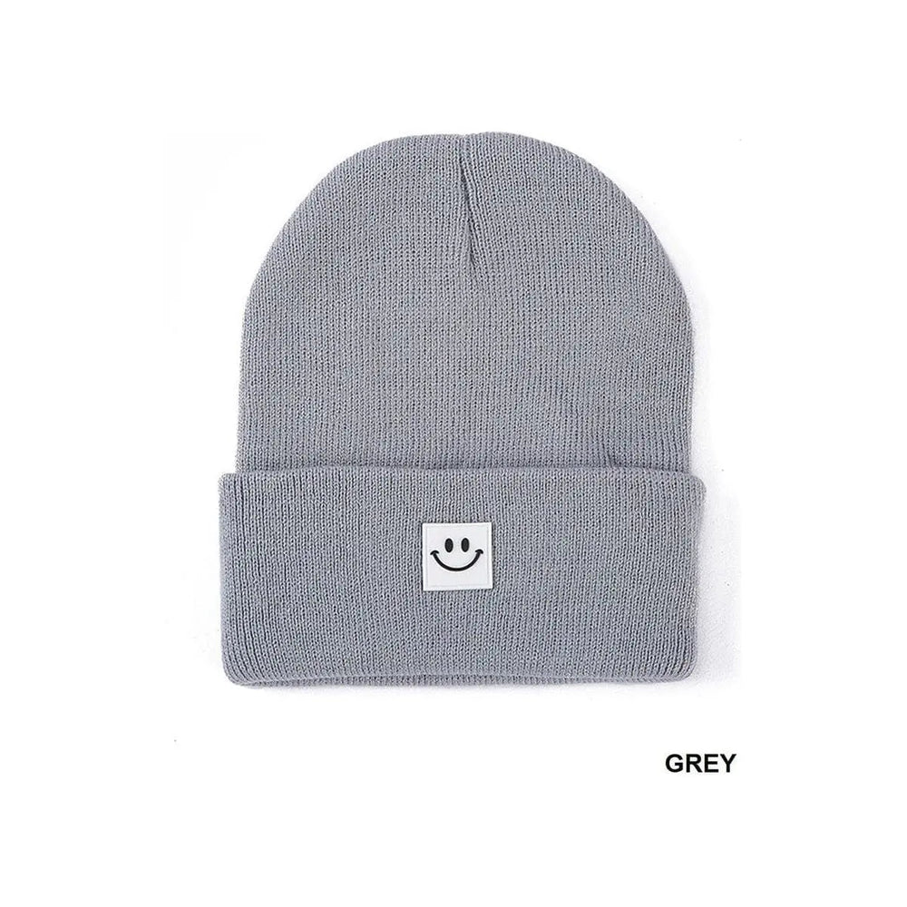 Smiley Face Patch Beanie - LECCE
