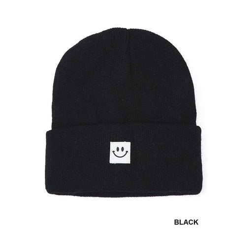 Smiley Face Patch Beanie - LECCE