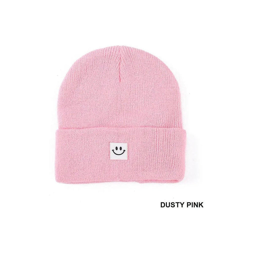 Smiley Face Patch Beanie - LECCE