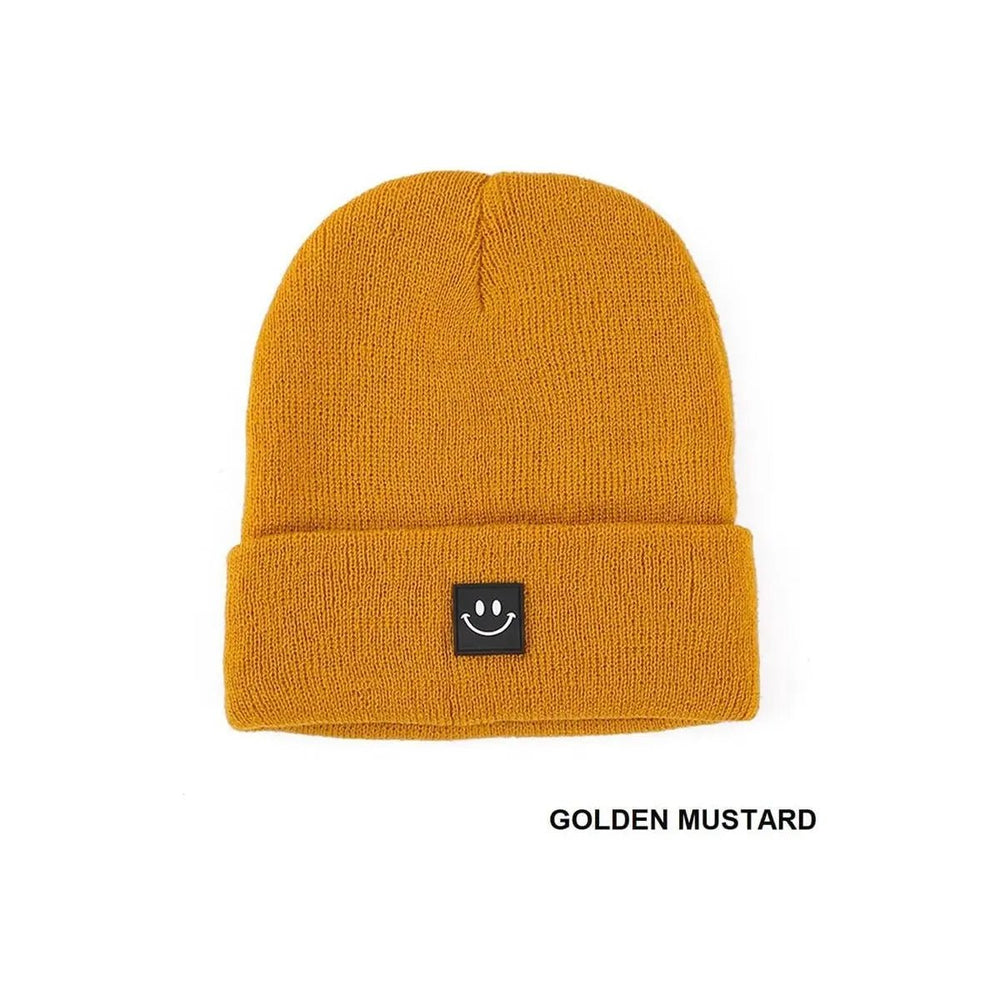 Smiley Face Patch Beanie - LECCE