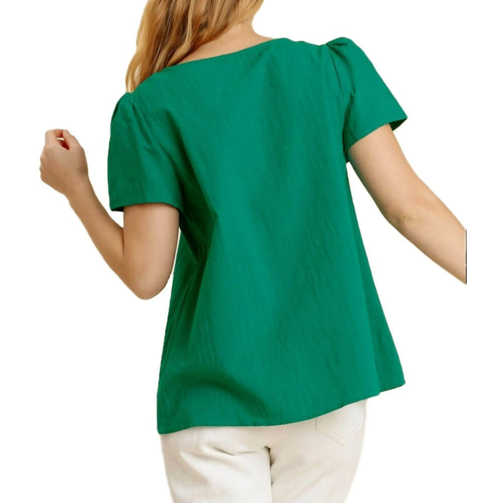 Smocked Detail Top