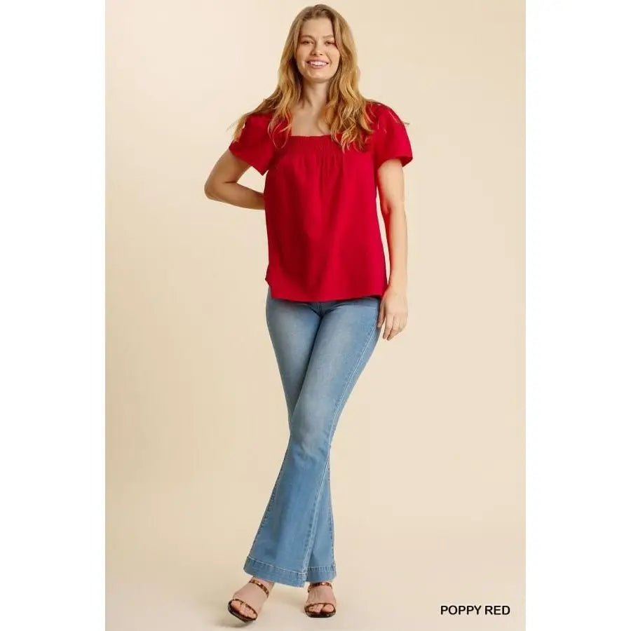 Smocked Detail Top - LECCE