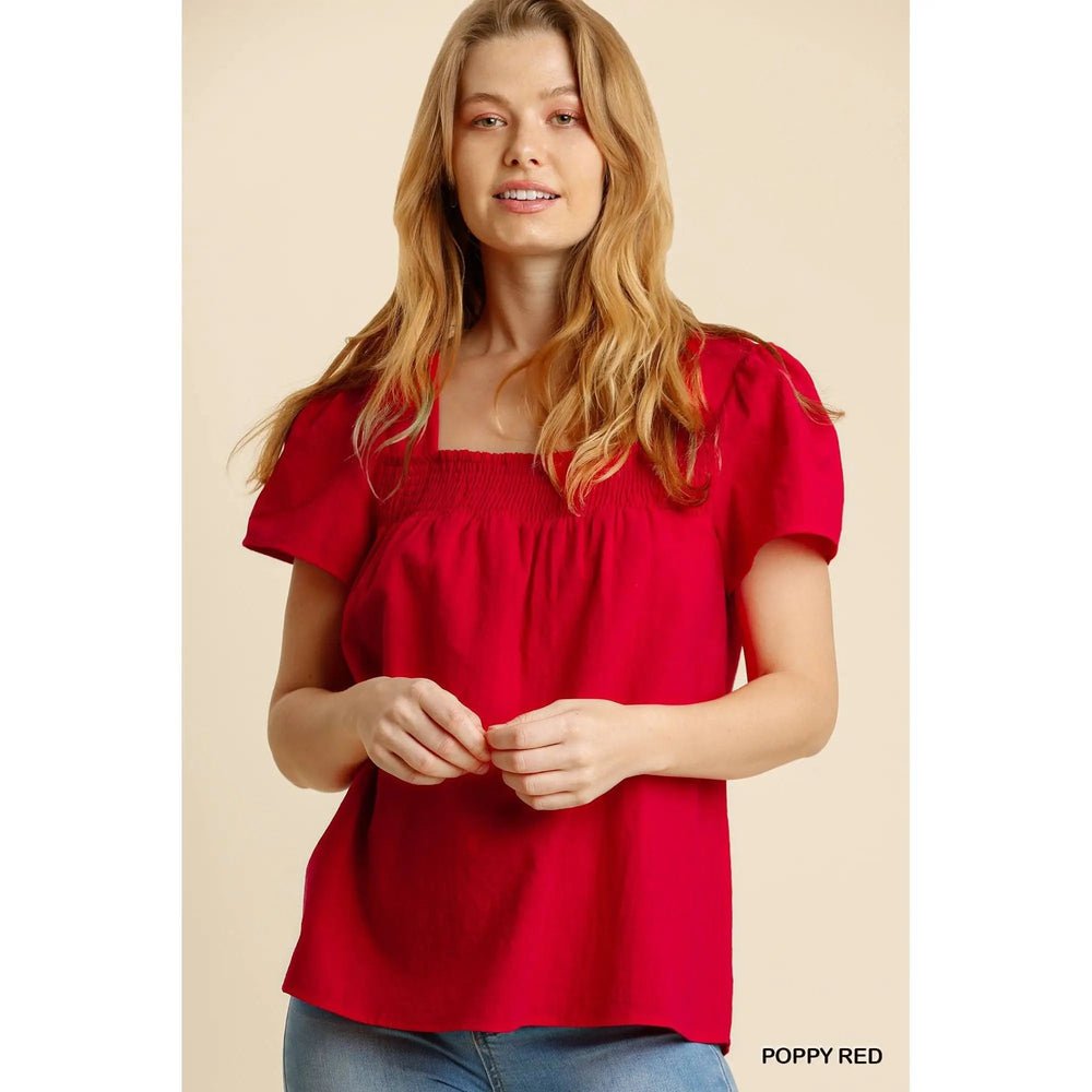 Smocked Detail Top - LECCE